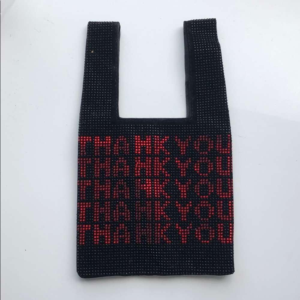 MINI THANK YOU BAG PURSE RHINESTONE